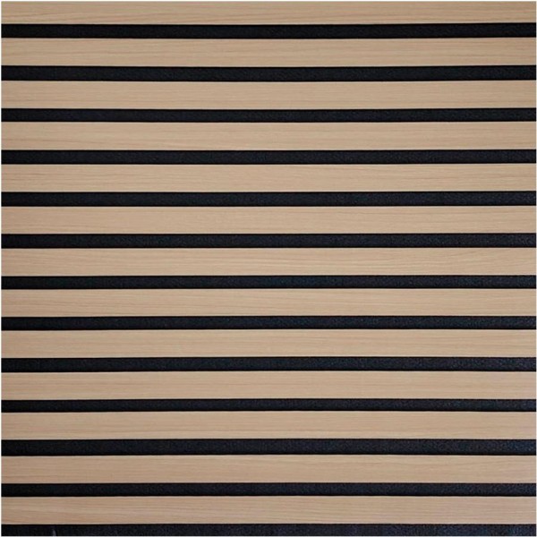 Revestimiento autoadhesivo 3d, color roble con fondo de fieltro gris antracita, loseta de 58x58cm, 6 unidades