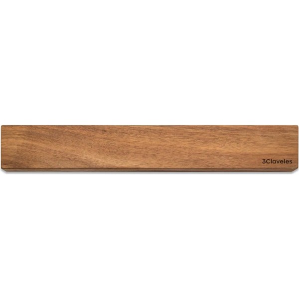 Soporte magnético para cuchillos, modelo acacia, 40 x 2 x 6 cm, blister