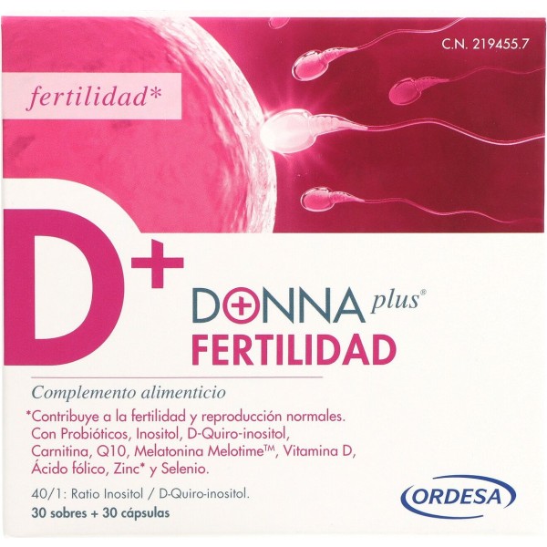 Donnaplus Fertilidad 30 Capsulas + 30 Sobres 7 g