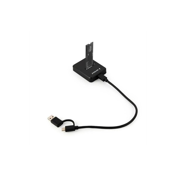 Gembird estación ssd usb type-c m.2 sata y nvme