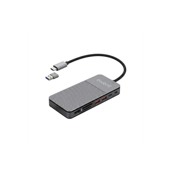 Ewent ew1156 8en1 estación acopl. usb-c caja ssd